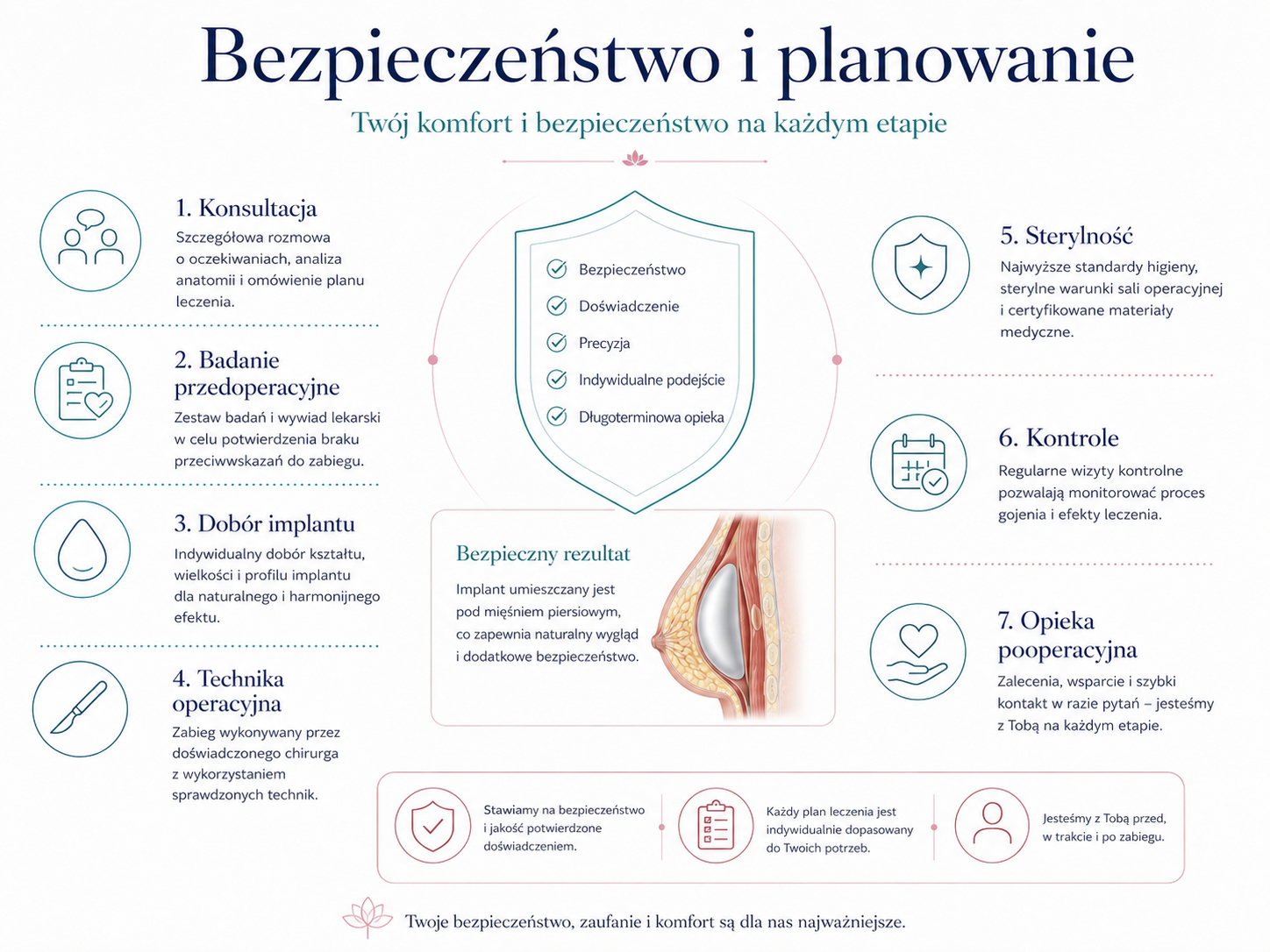 Medyczna ilustracja bezpieczeństwa i planowania leczenia